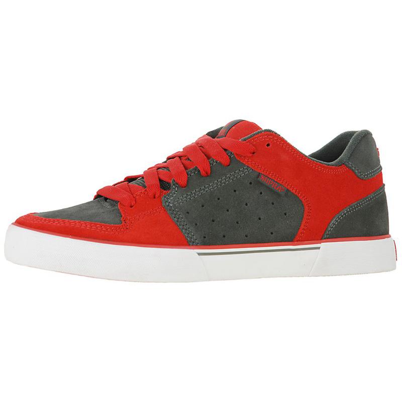 Zapatillas Bajas Supra Argentina Hombre - EE VEGA Rojas Gris (FUGLS-6075)